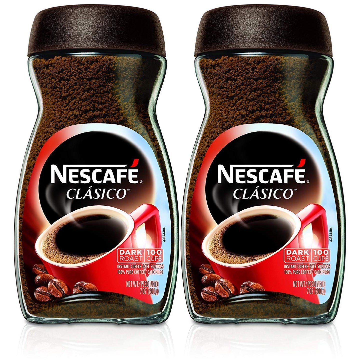 Nescafe Clasico Instant Coffee,7 Ounce - 6 Bottles