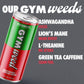 GYM   Athletic Focus Drink with KSM-66 Ashwagandha & Lions Mane, Watermelon Flavor, 12 Pack, 200mg Green Tea Caffeine