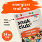 Snak Club Energizer Trail Mix with Roasted Salted Peanuts, Raisins, M&MS Chocolate Candies, Roasted Almonds, Gluten-Free and Kos