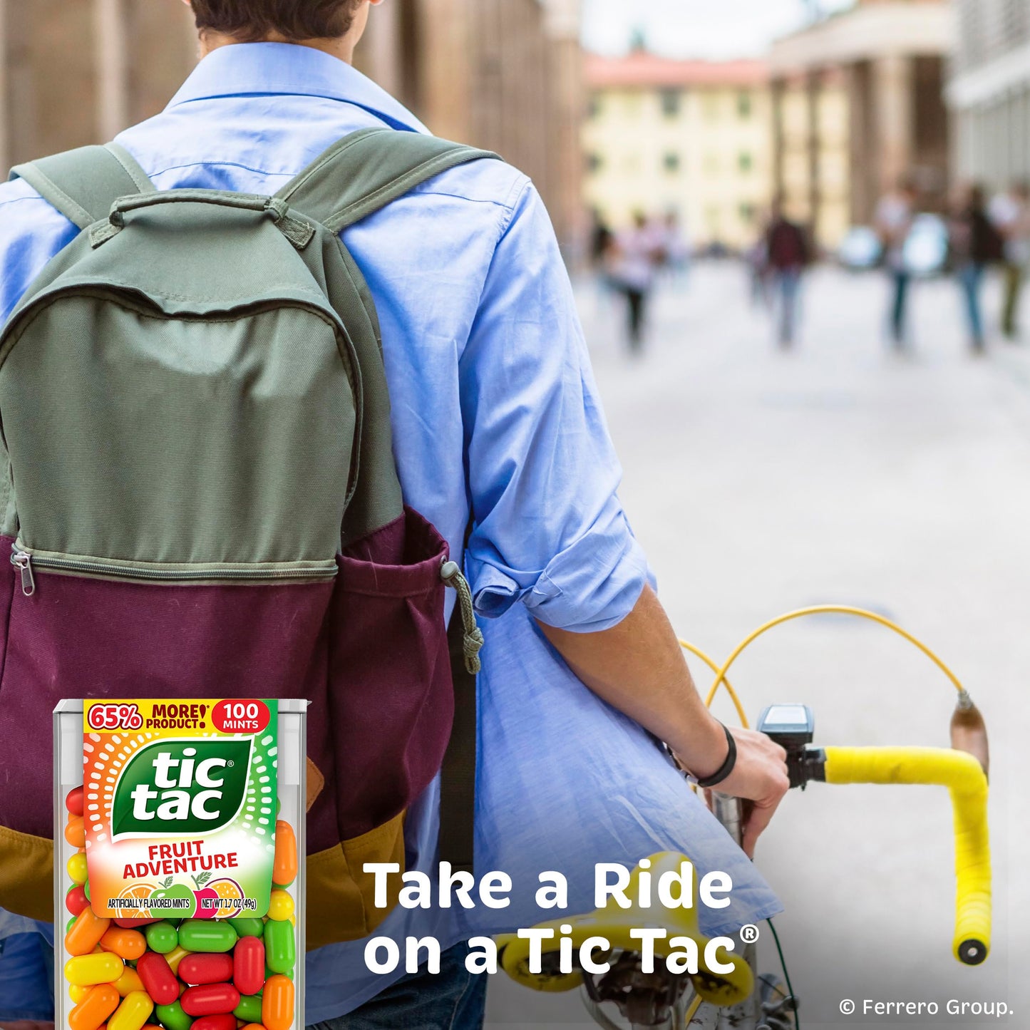 Tic Tac Mints, Fruit Adventure, 12 Count, On-the-Go Refreshment, 1.7 oz Each, Various Colors