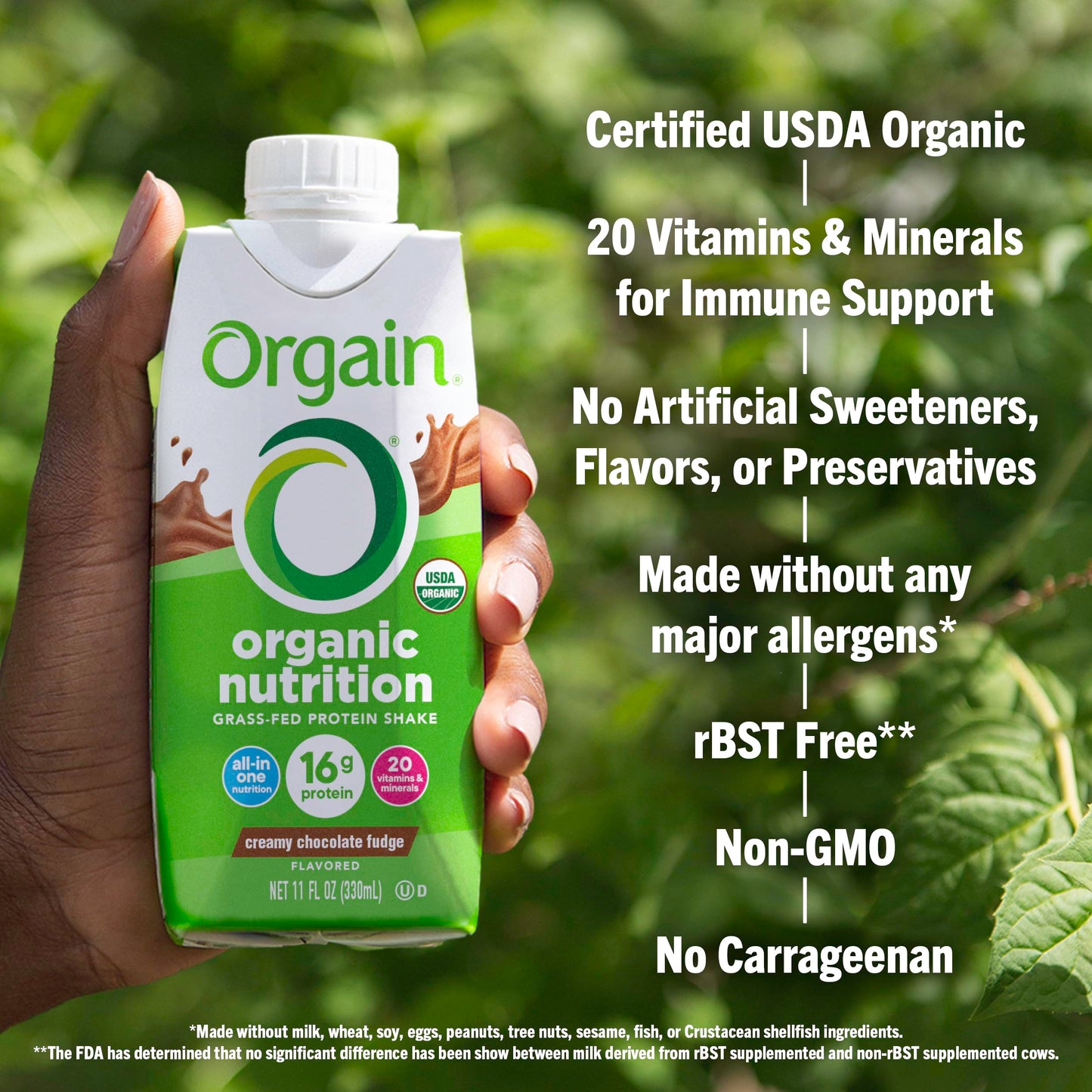Orgain Organic Nutritional Protein Shake, 16g Grass Fed Whey Protein, Gluten Free, 11 Fl Oz (Pack of 4)