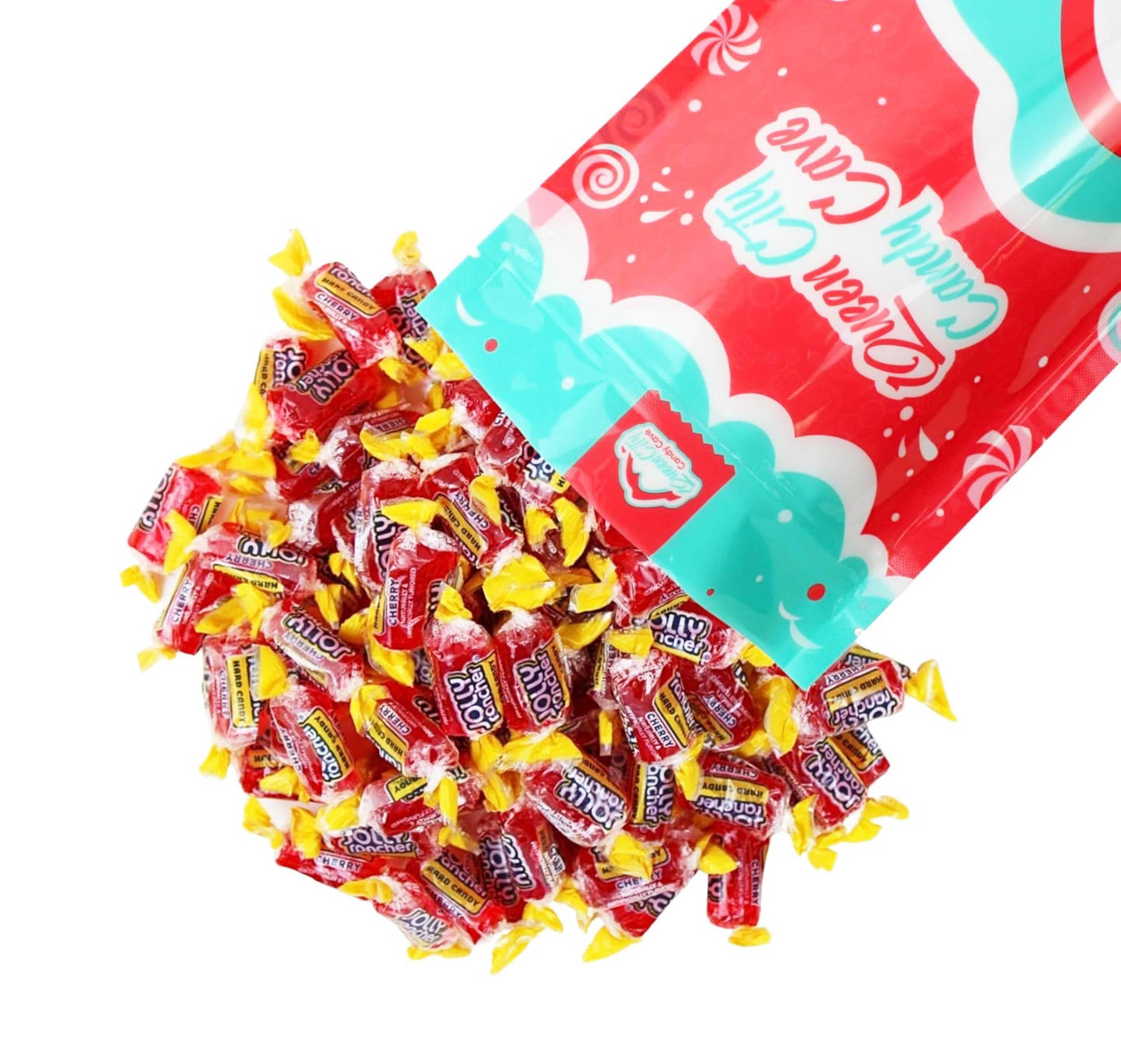 Red Cherry Jolly Ranchers Hard Candy Bulk- Individually Wrapped All Cherry Red Jolly Ranchers, By Queen City Candy Cave (2 Pound