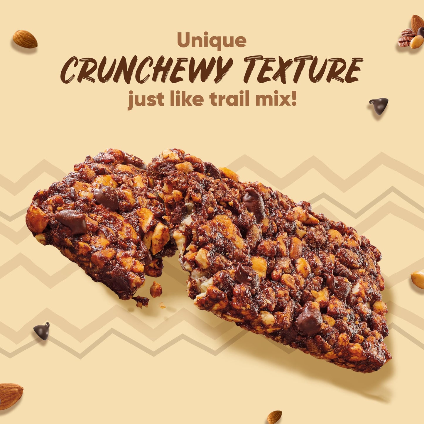 Larabar Trail Mix Bars, Dark Chocolate Peanut, Gluten Free Baked Nut Bar, 8 Count, 8.48 Oz