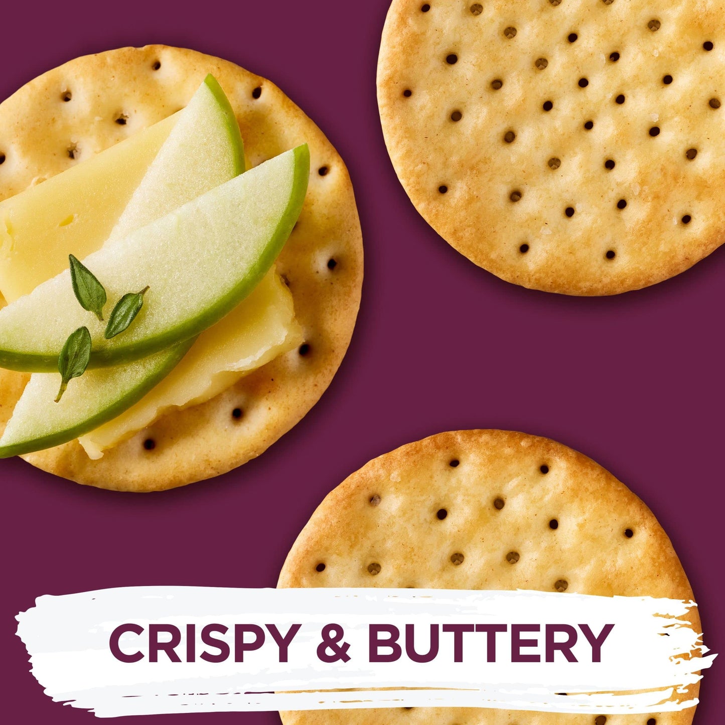 Toasteds  ers, Classic Buttercrisp, 8oz Box, Party Snacks, Lunch Snacks, Purple