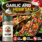 Garlic & Herb Salt Finisher, 2 Bottles By Flavor God - Enhanced All Natural & Healthy Spice & Seasoning Mix Blend For Chicken & Beef - Kosher & Low Sodium - Great Flavor Spices And Seasoning Gift