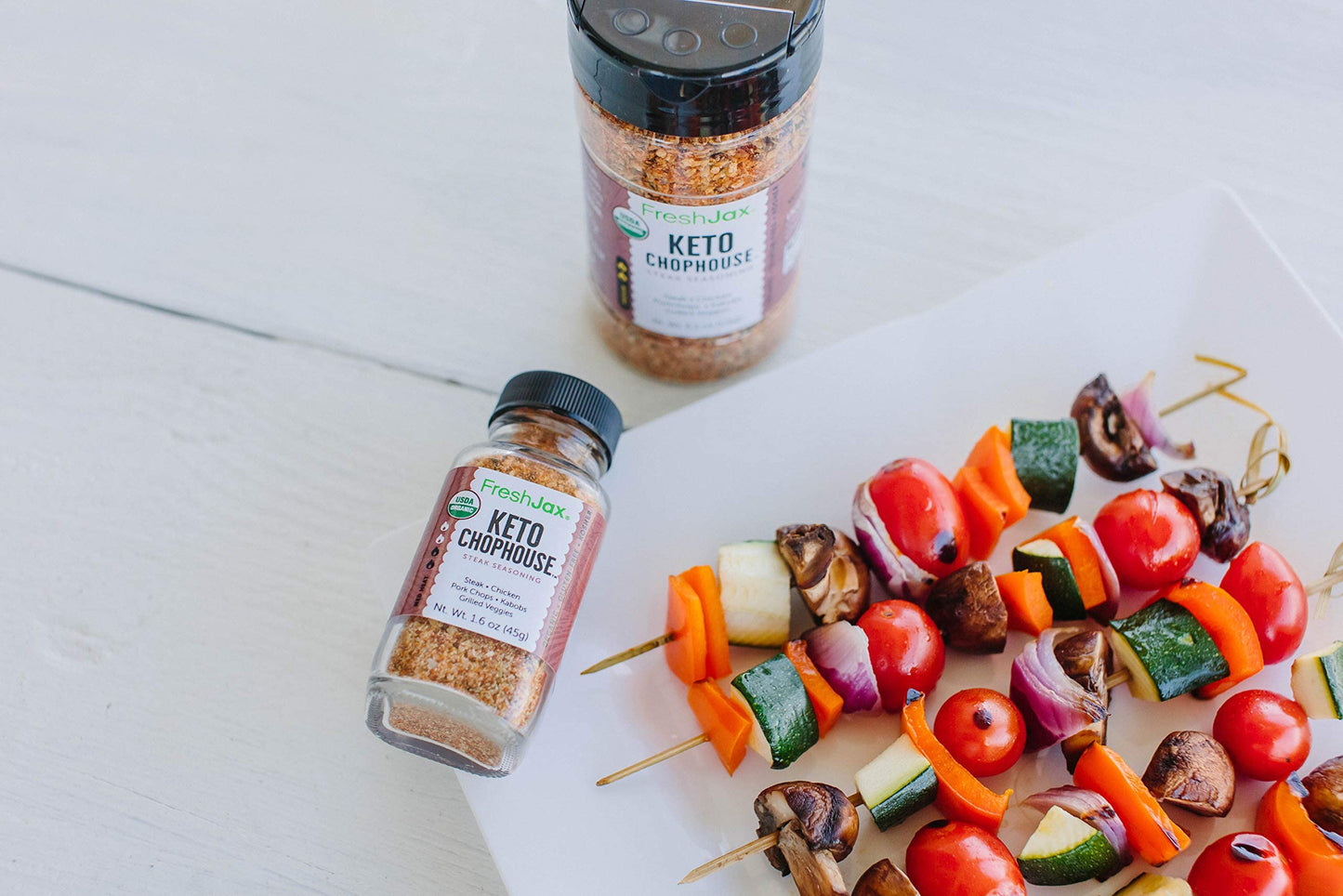 FreshJax Keto Steak Seasoning Blend, Organic BBQ Rub for Meat, 6.4oz Bottle