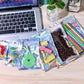 100 Pack Resealable Mylar Bags Smell Proof Pouch Aluminum Foil Packaging Plastic Ziplock Bag,Big Mylar Storage Bags For Candy,Je