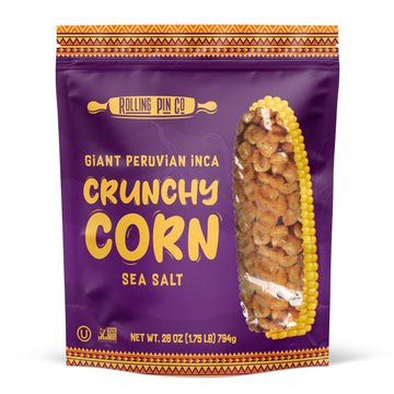 Corn Crunchy Nuts Coated with Sea Salt - Light & Airy Corns with Sunflower Oil - Delicious Corn Snacks for an Extra Layer of Sal
