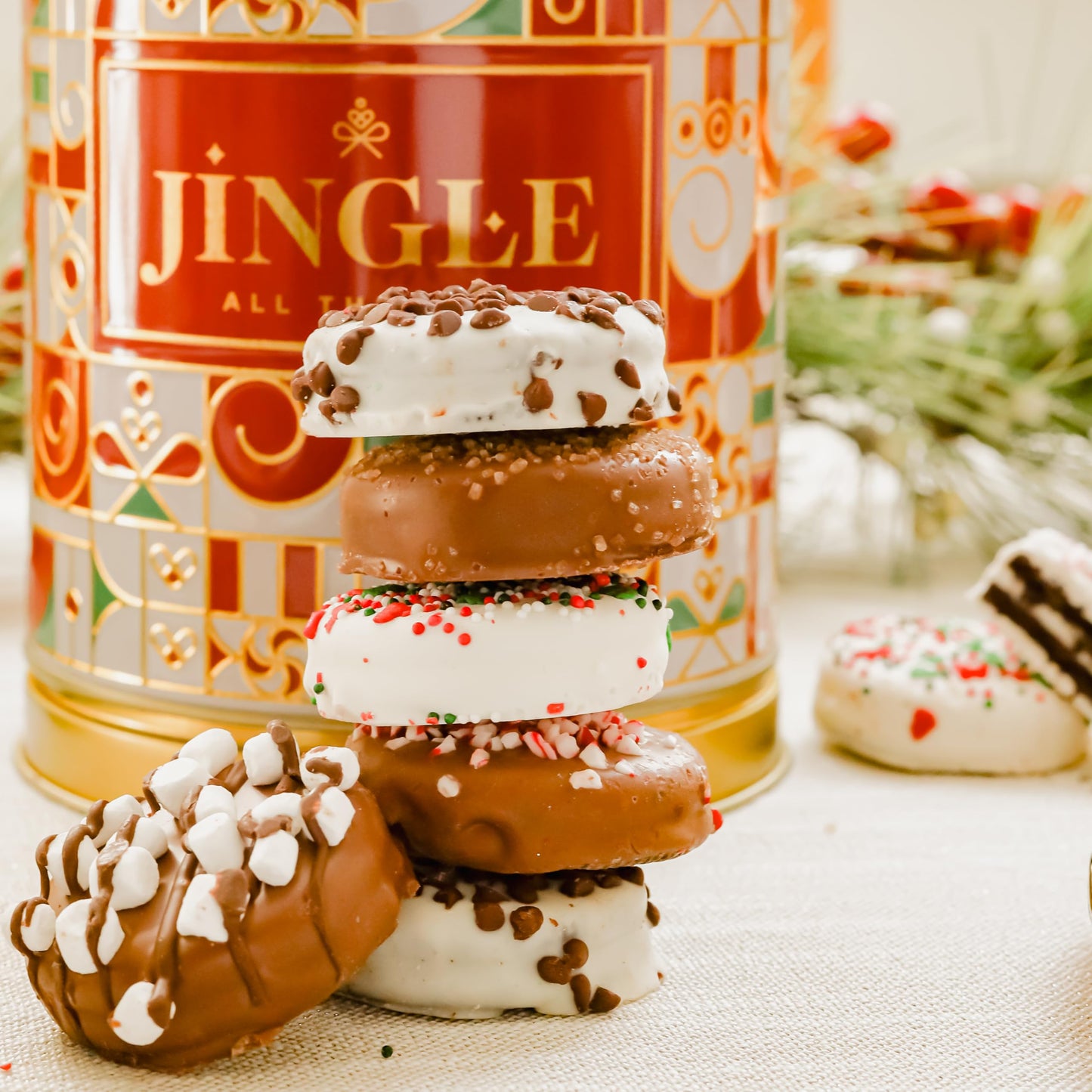 Christmas Gift Basket- Gourmet Food Gifts Prime Delivery - Plays Music - Holiday Cookie Set- Nut Er Suite- Bonnie And Pop