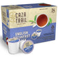 Caza Trail English Breakfast Black Tea Pods, Single Serve, 24 Count, Packaging May Vary