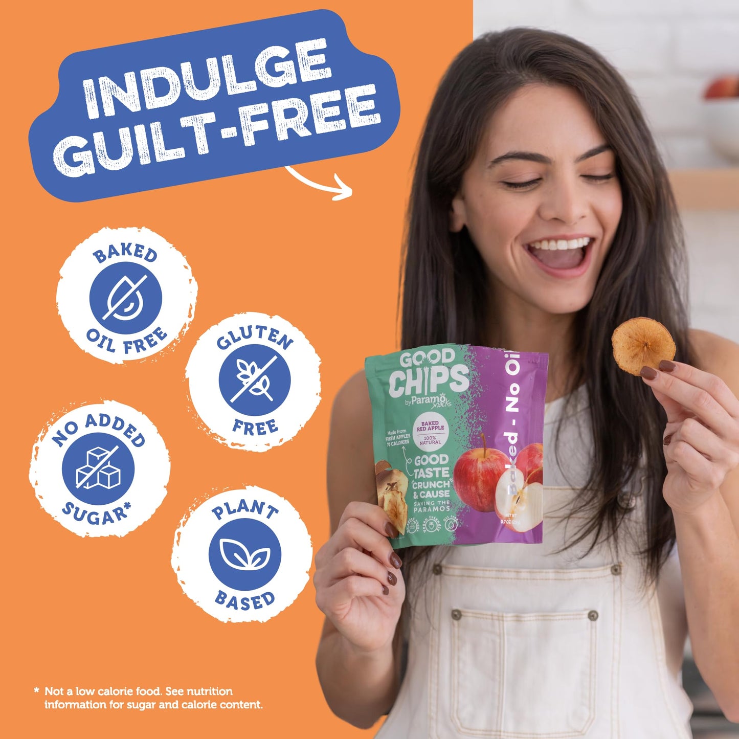 Good Chips Baked Crunchy Apple, Pineapple, Sweet Plantain - Crispy, Oil Free, Healthy, Naturally Sweet Dried Fruit Snacks Variet