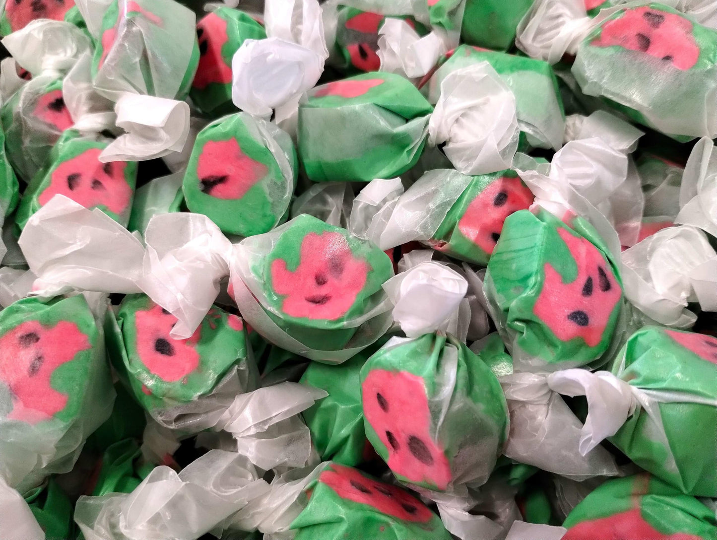 Watermelon Salt Water Taffy -1.5 lbs of Fresh Delicious Individually Wrapped Fruity Chewy Taffy