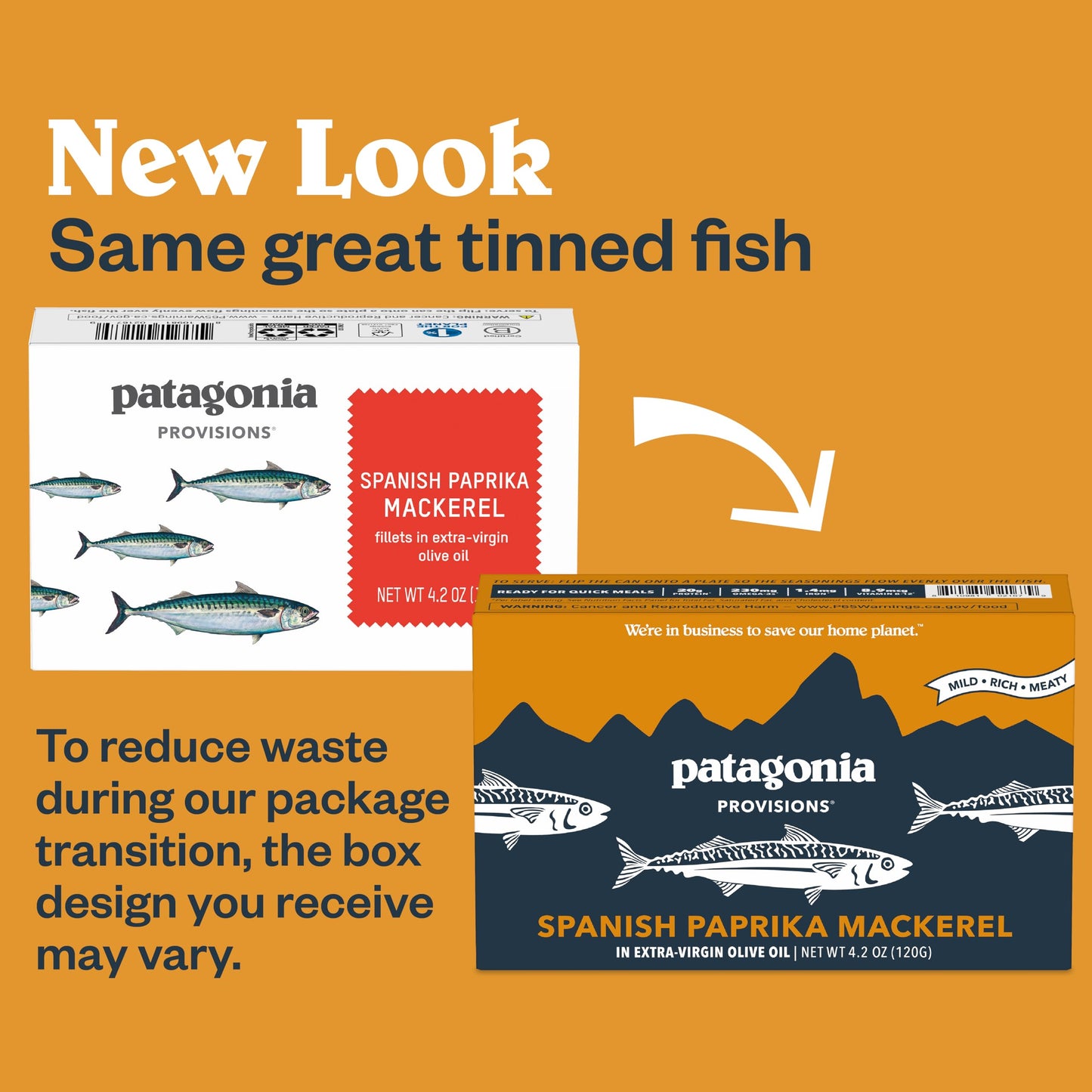 Patagonia Provisions Spanish Paprika Wild Mackerel | Responsibly Sourced In Spain | 20G Protein & Gluten Free | 10-Pack