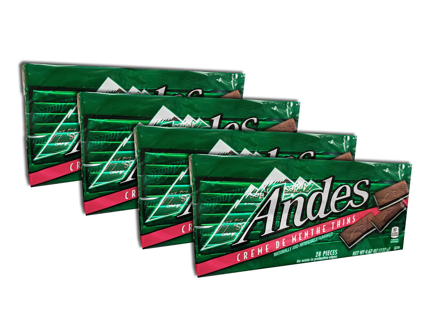 Andes Creme De Menthe Thins  4.67-Ounce -28 Pieces Each Pack (Pack 4)