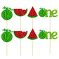 24Pcs Watermelon Cupcake Toppers One In A Melon Cupcake Picks Watermelon First Year Birthday Baby Girl First Birthday Party Cake
