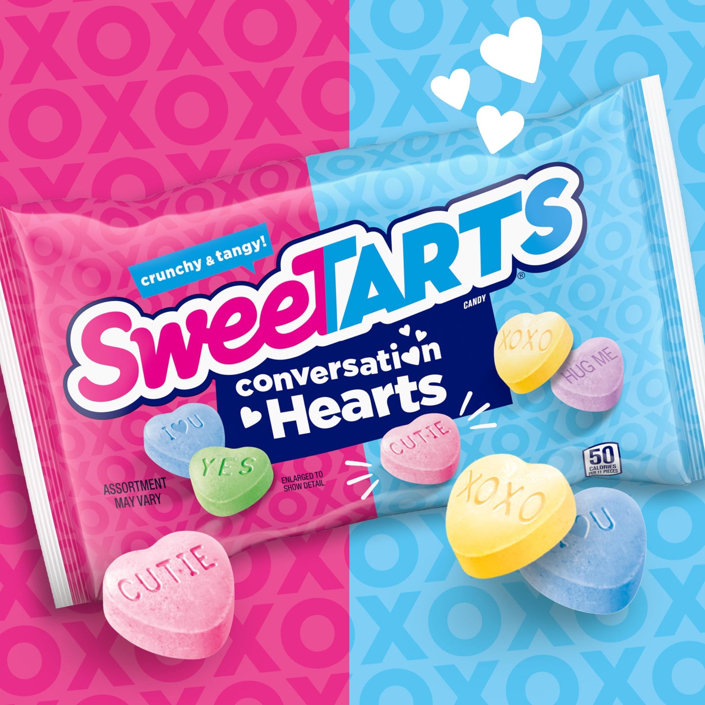 SweeTARTS Conversation Hearts, Valentines Day Candy, 10 Ounce Package