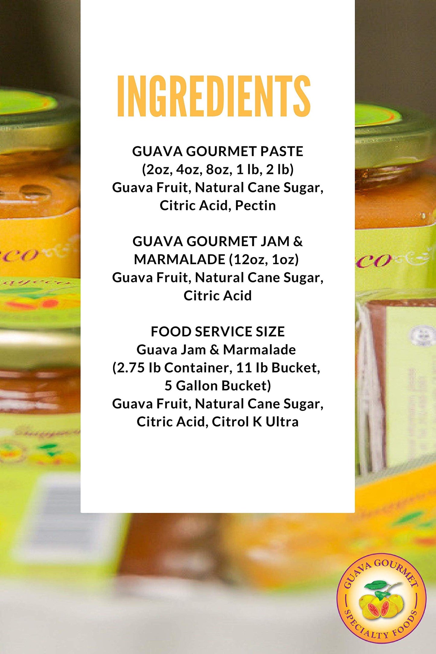 Guava Gourmet Guava Paste (4 Oz. Bar - 4 Pack), Fresh Guava Fruit Preserves, All- Natural, Non-Gmo, Vegan, Gluten And Cholestero