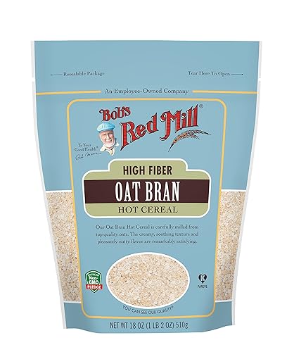 Bob'S Red Mill Oat Bran, 18 Oz (Pack Of 1) - Non-Gmo, Vegan, Kosher, High Fiber