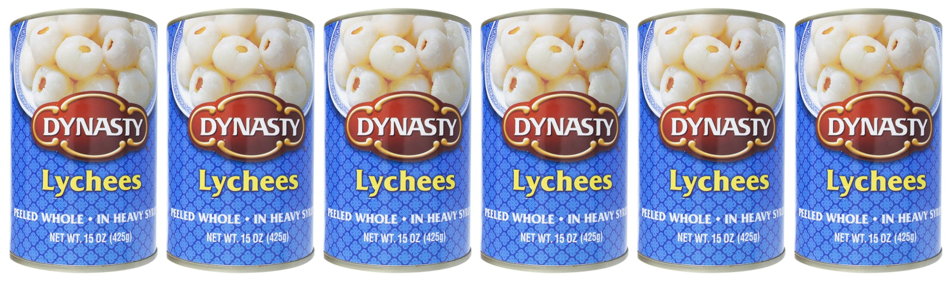 Dynasty Lychee With Syrup, 15 Ounce (Pack Of 6)