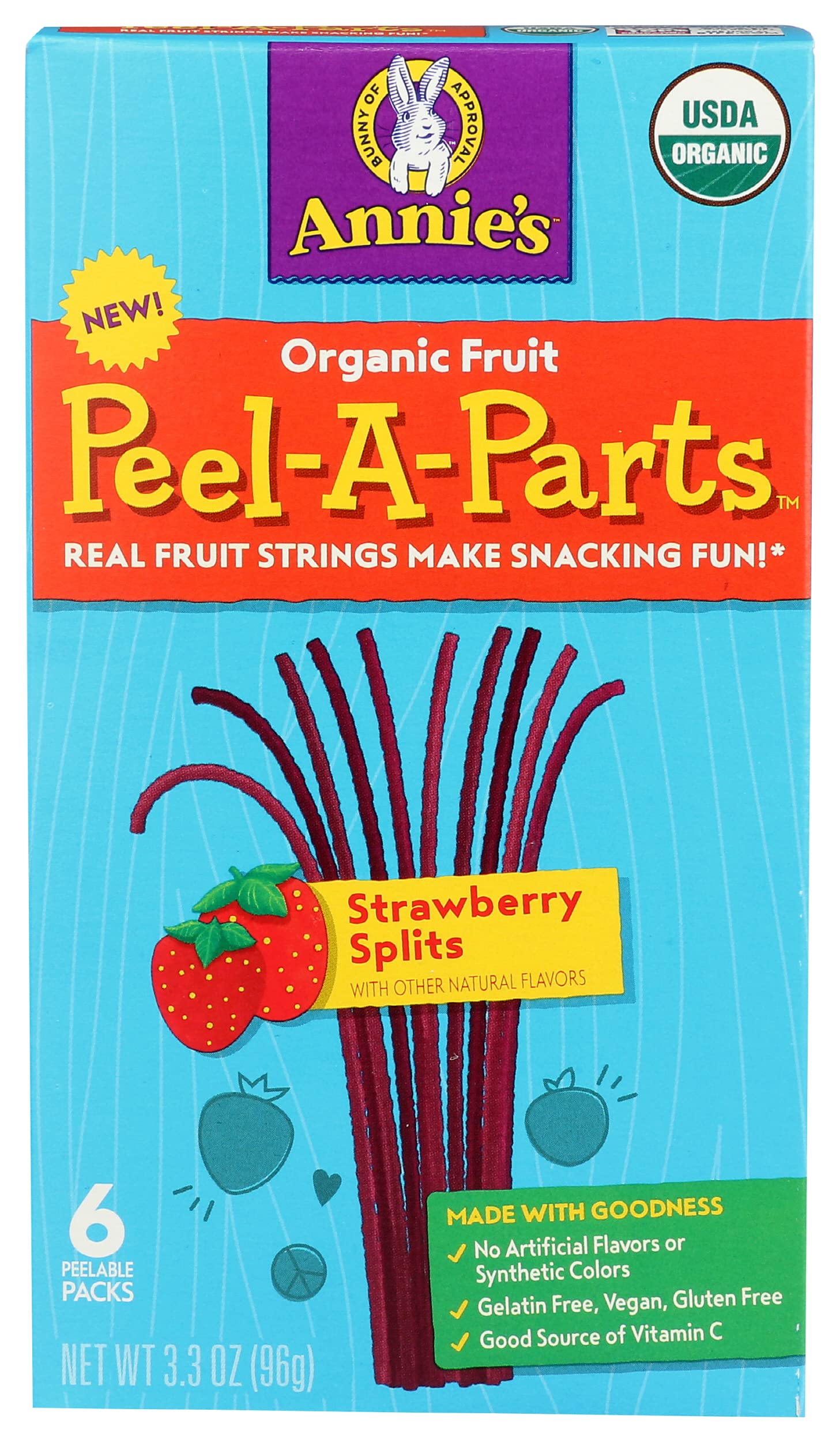 Annies Homegrown Fruit/Snack/Strawberry 3.3 Oz Pack Of 8