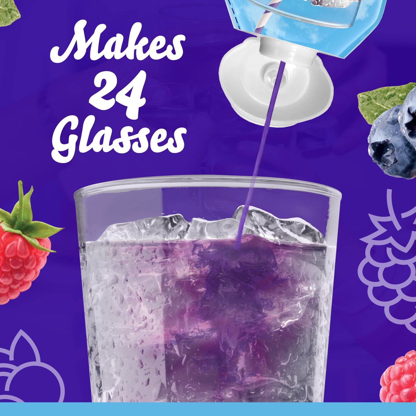 Crystal Light Liquid Blueberry Raspberry Naturally Flavored Drink Mix, 1.62 fl oz Bottle
