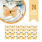 Sugar Robot Edible Butterflies for Cake Decorating - Small Orange Pastel Rice Paper Toppers