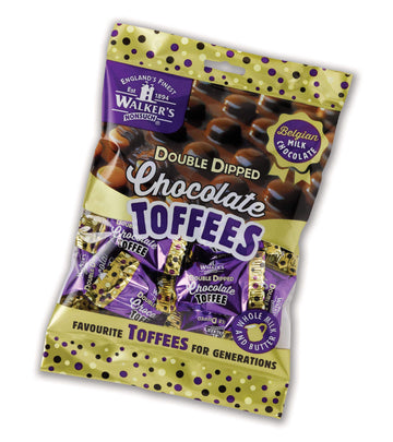 WALKERS Double Dipped Toffees, 135 GR