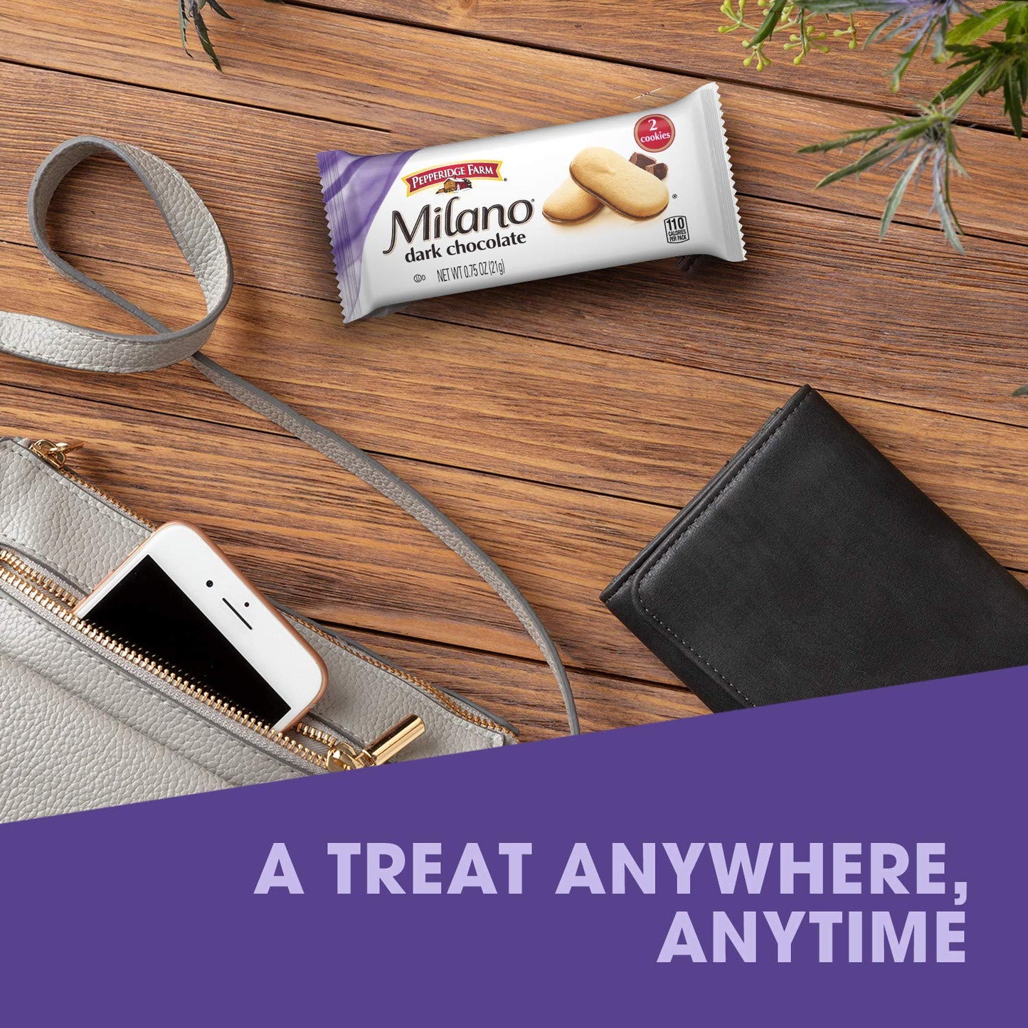 Pepperidge Farm Milano Dark Chocolate Cookies, 0.75 oz (Pack of 10), Multi-pack Tray
