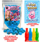 Ashley Dashley s-Popping Cotton Candy Gushers Kit-(3/4 LB) Juicy Gummies Coated W/Cotton Cqndy Crunch, Wax Bottles + Fizzing Ca