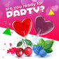Heart Shaped Lollipops (2 Pound Bag - Approx. 100 Count), Cherry and Blue Raspberry Flavored Candy