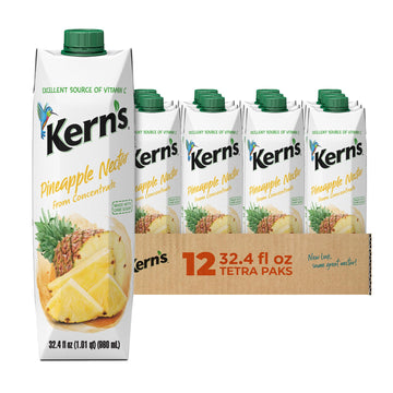 Kern'S Pineapple Nectar, 32.4 Fl Oz (Pack Of 12)