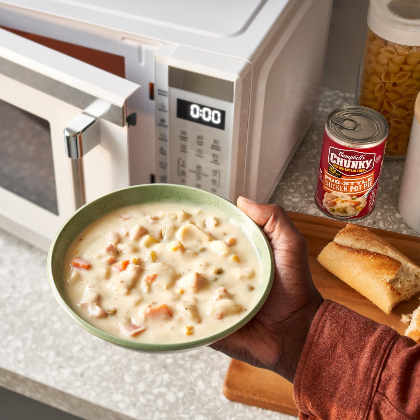 Campbells Chunky Soup, Pub-Style Chicken Pot Pie Soup, 18.8 oz Can (Pack of 12)