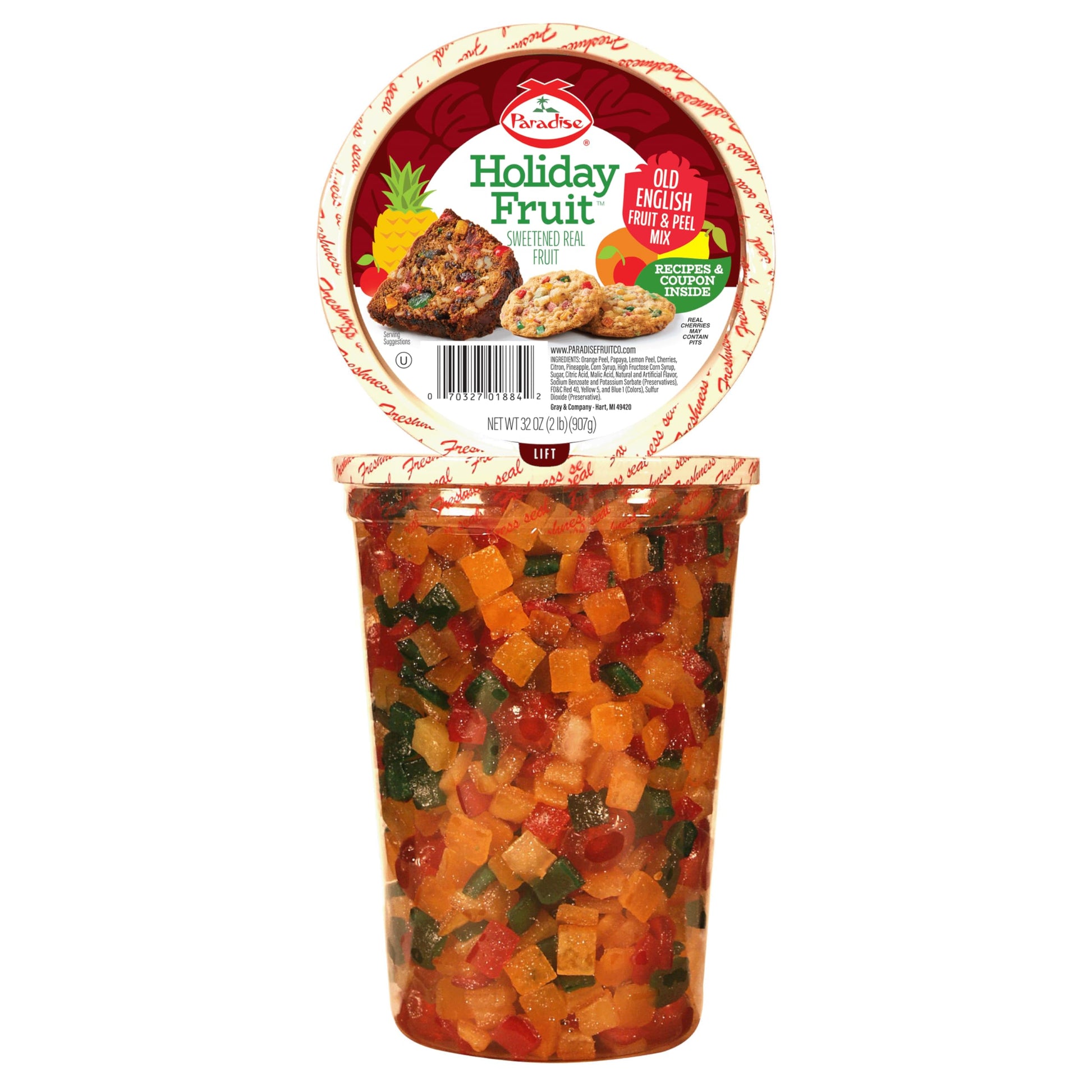 Paradise Old English Fruit and Peel Mix, 32 Oz