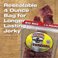 Old Trapper Beef Jerky, Teriyaki, 1/4-Pound Pack of 8, 11g Protein, 4 oz Total Weight