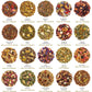 Tea Forte Warming Joy Holiday Herbal Enhanced Tea Chest Gift Sampler, 40 Count, 2 Of Each Variety Blend Individually Wrapped Handcrafted Pyramid Infuser Bags