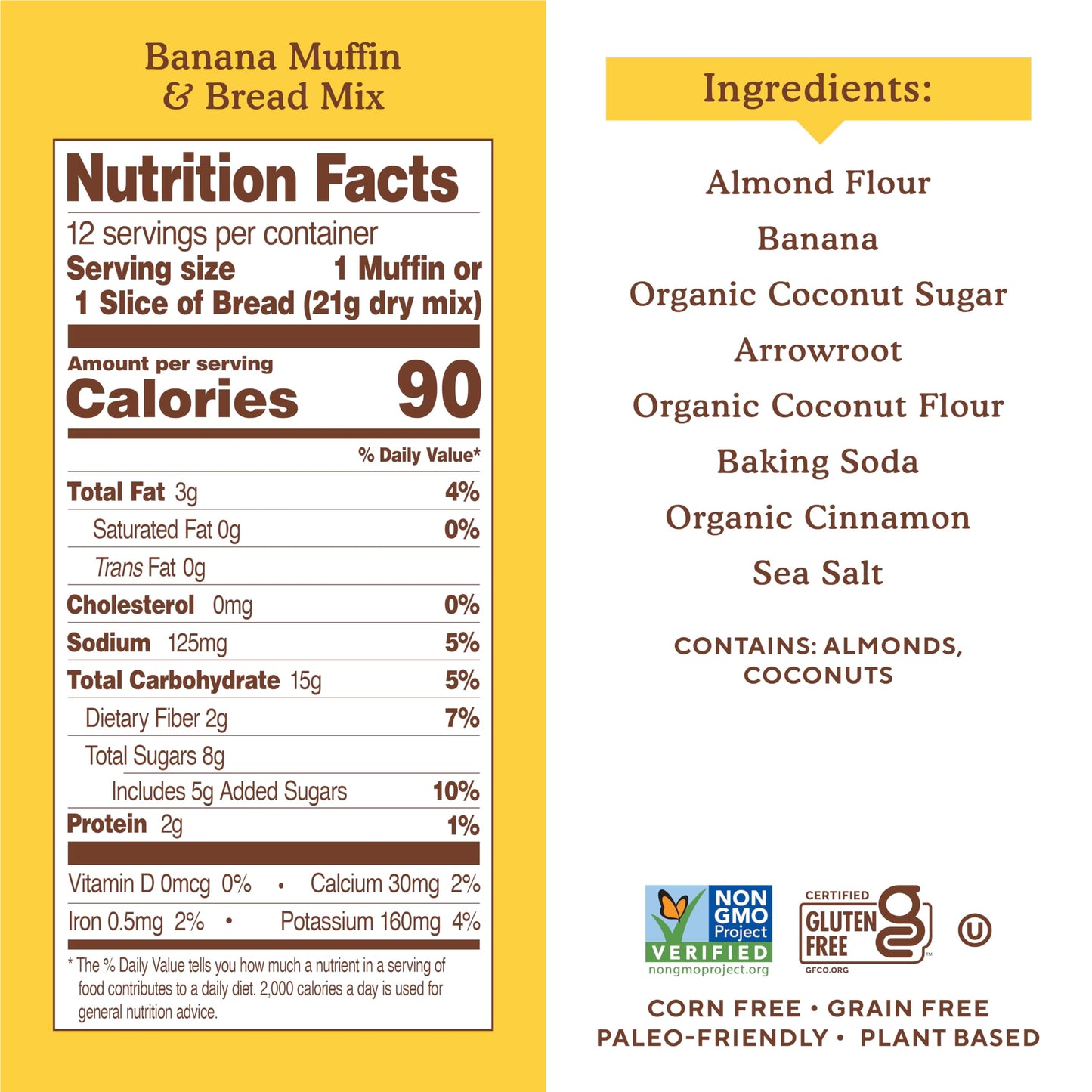 Simple Mills Almond Flour Baking Mix, Banana Muffin & Bread Mix - Gluten Free, Plant Based, Paleo Friendly, 9 Ounce (Pack Of 1)