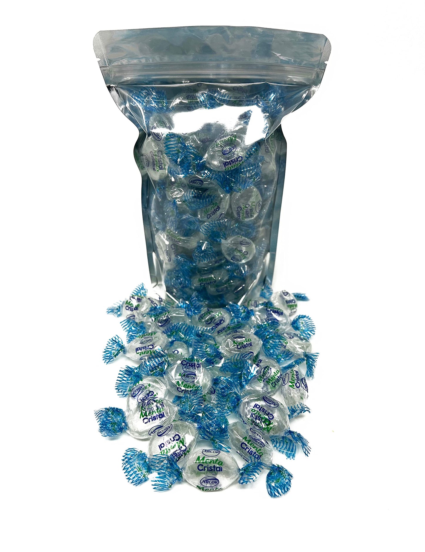 Assortit Crystal Clear Mints - Hard Candies - 1 lb - Individually Wrapped - Refreshing After Dinner Treat - Clear