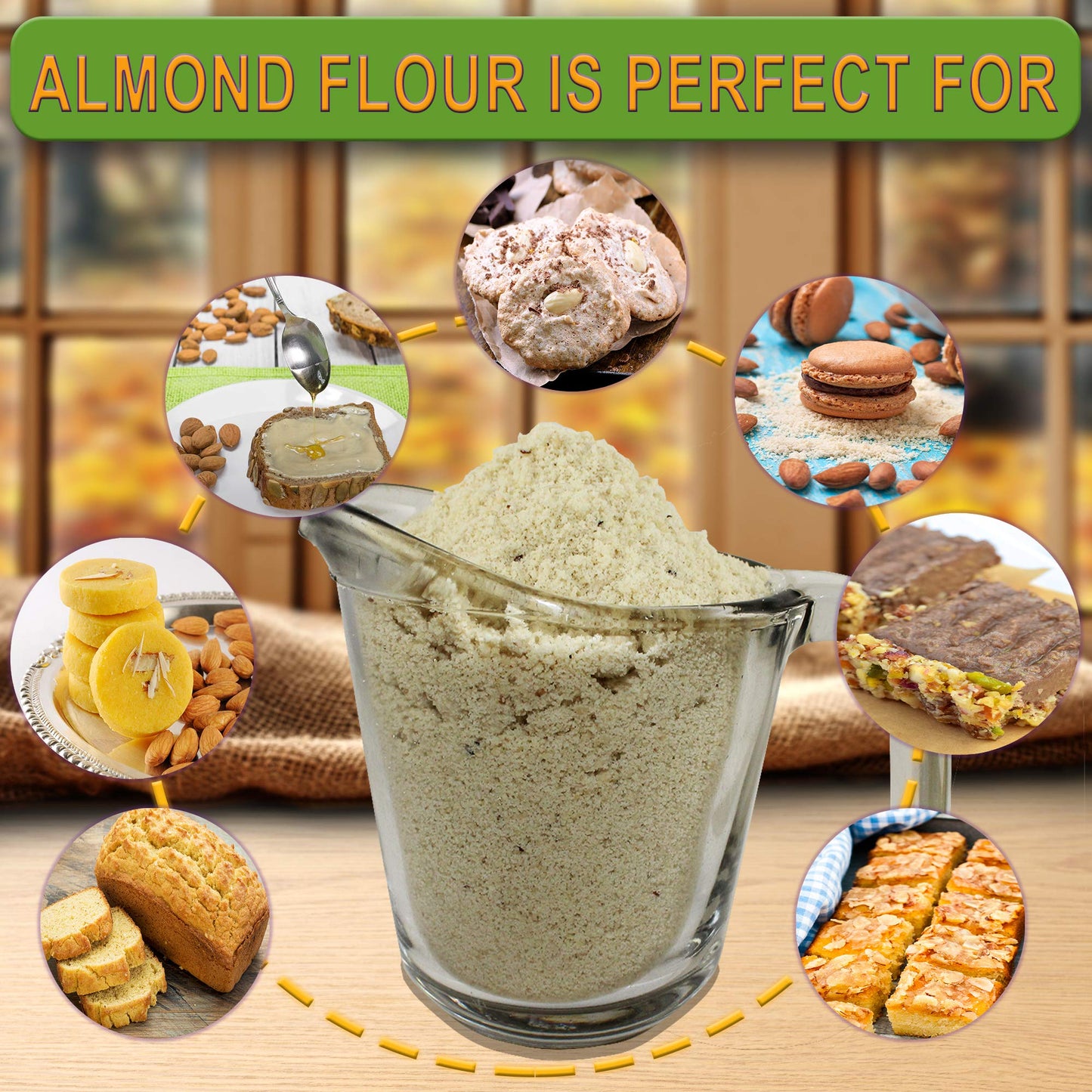16 oz Organic Almond Flour Powdered Gluten Free Low Glycemic Non-GMO by Divine Organics