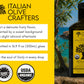 Italian Olive Crafters  Polyphenol Rich Organic Extra Virgin Olive Oil  16.9 fl oz - Organic Olive Oil Extra Virgin Cold Pressed Glass Bottle