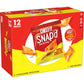 Cheez-It Snap'D Cheese Cracker Chips, Thin Crisps, Lunch Snacks, Double Cheese, 9Oz Box (12 Pouches)
