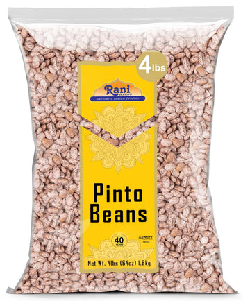 Rani Pinto Beans 64oz (4lbs) 1.81kg Bulk ~ All Natural | Vegan | Gluten Friendly | NON-GMO | Kosher | Product of USA