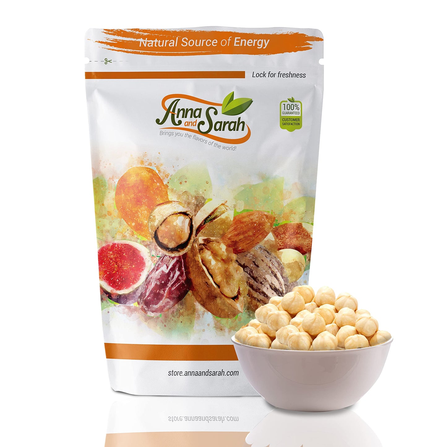 Anna And Sarah Roasted Unsalted Blanched Turkish Hazelnuts In Resealable Bag (1 Lb)