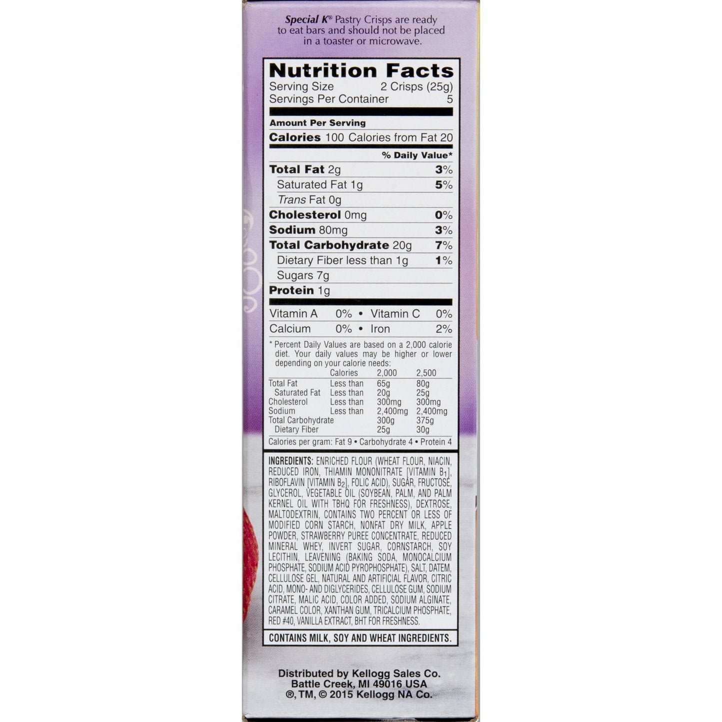Kellogg'S, Special K, Pastry Crisps, Strawberry, 4.4Oz Box (Pack Of 4)