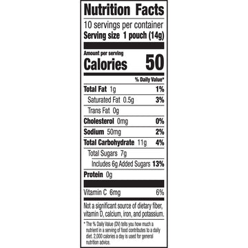 Betty Crocker Fruit Snacks, Sour Fruit Roll-Ups, 10 ct (Pack of 10)