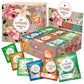 LOVARE Black and Green Tea Bags Variety Pack - 90 Assorted Individually Wrapped Tea Bags - Gift Box for Tea Lovers