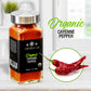 The Spice Lab Organic Cayenne Pepper Powder - Gluten Free - 1.7 oz French Jar - Non-GMO & Keto Friendly Seasoning