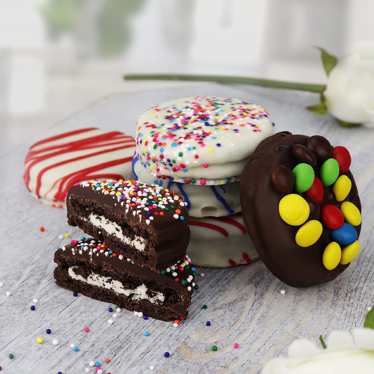 Empire Delights Birthday Cookies Gift Basket – Gourmet Chocolate Cookies, 12 Count, Ideal for Men and Women, Birthday Gift