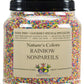India Tree Nature's Colors Rainbow Nonpareils, 3.4 lb | Rainbow, Natural, Vegan, Red-3 Free