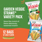 Sensible Portions Garden Veggie Straws, Snack Size Variety Pack, Sea Salt And Zesty Ranch, 1 Oz (Pack Of 24)