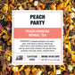 Tiesta Tea Peach Party Herbal Infusion - Non-Caffeinated Loose Leaf Tea, 4.5oz Refillable Tin, Makes Hot or Iced, Model 24132